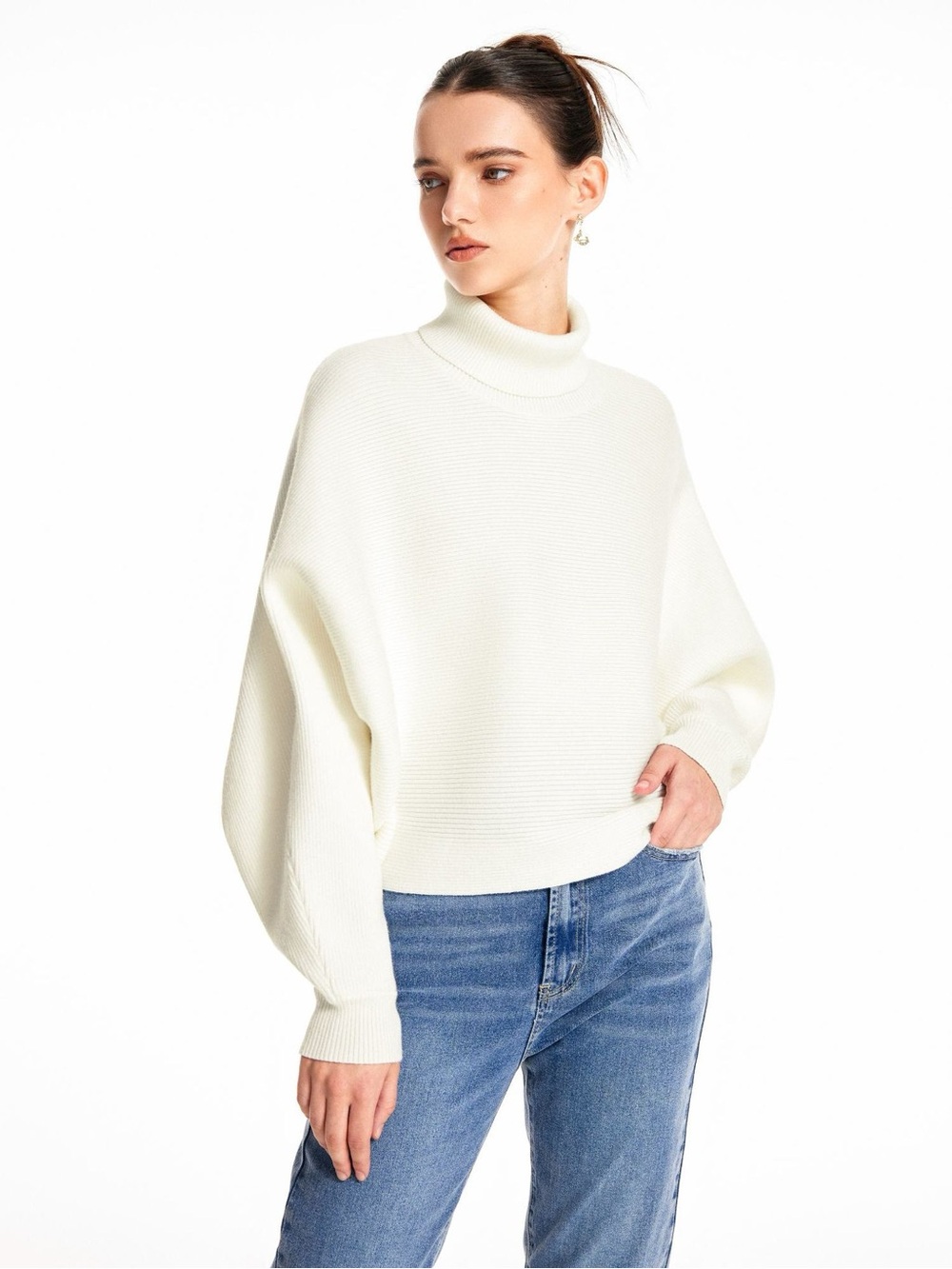 Women's Turtleneck Sweater Cider